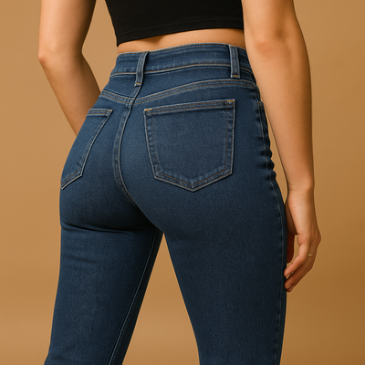 Flared high-waist jeans voor dames | Yasmine